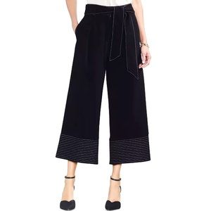 VINCE CAMUTO Belted Cropped Wide-Leg Pants Size 14P